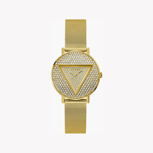 Guess Women's Gold Stainless Steel Watch, Gold Dial | Gw0477l2 by i-watch