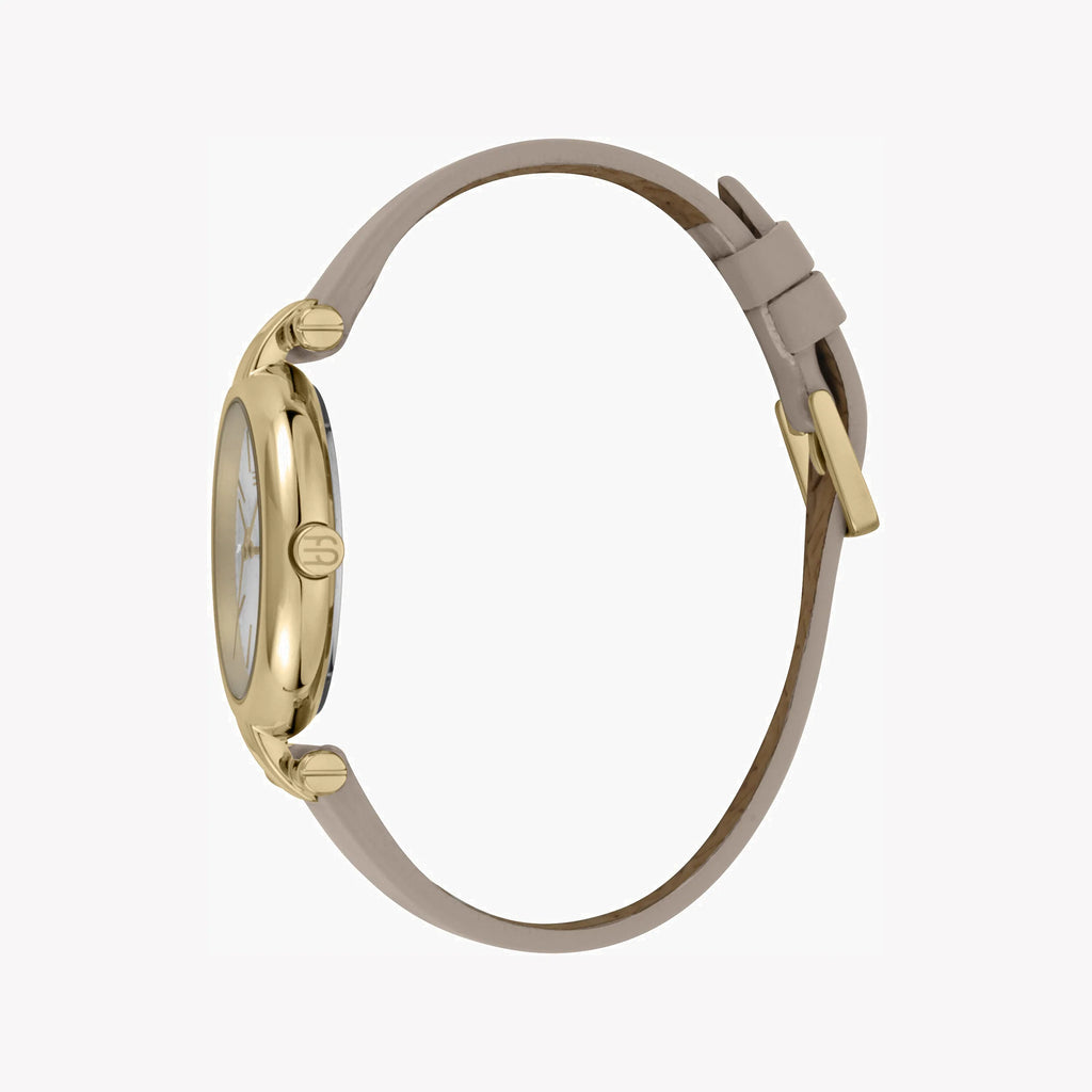 ESPRIT Women's Watch with Silver Stainless Steel Case and Beige Leather Band-i-Watch-2