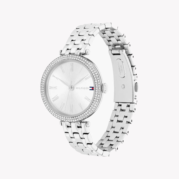 Tommy Hilfiger Women's Silver Stainless Steel Watch, Silver Dial | 1782719 by i-watch