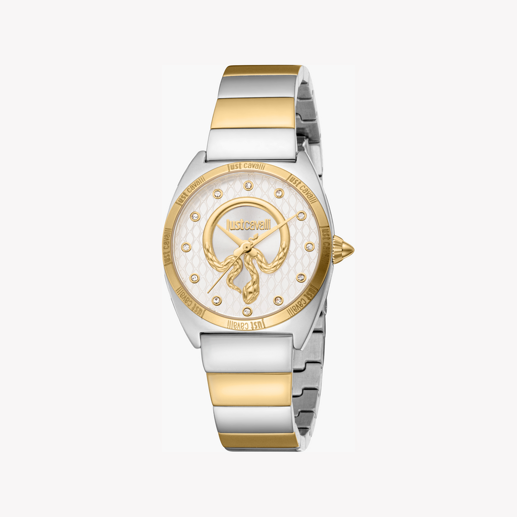 JUST CAVALLI JC1L329M0075 - ELEGANT TIMEPIECE WITH TWO-TONE CHARM FOR WOMEN