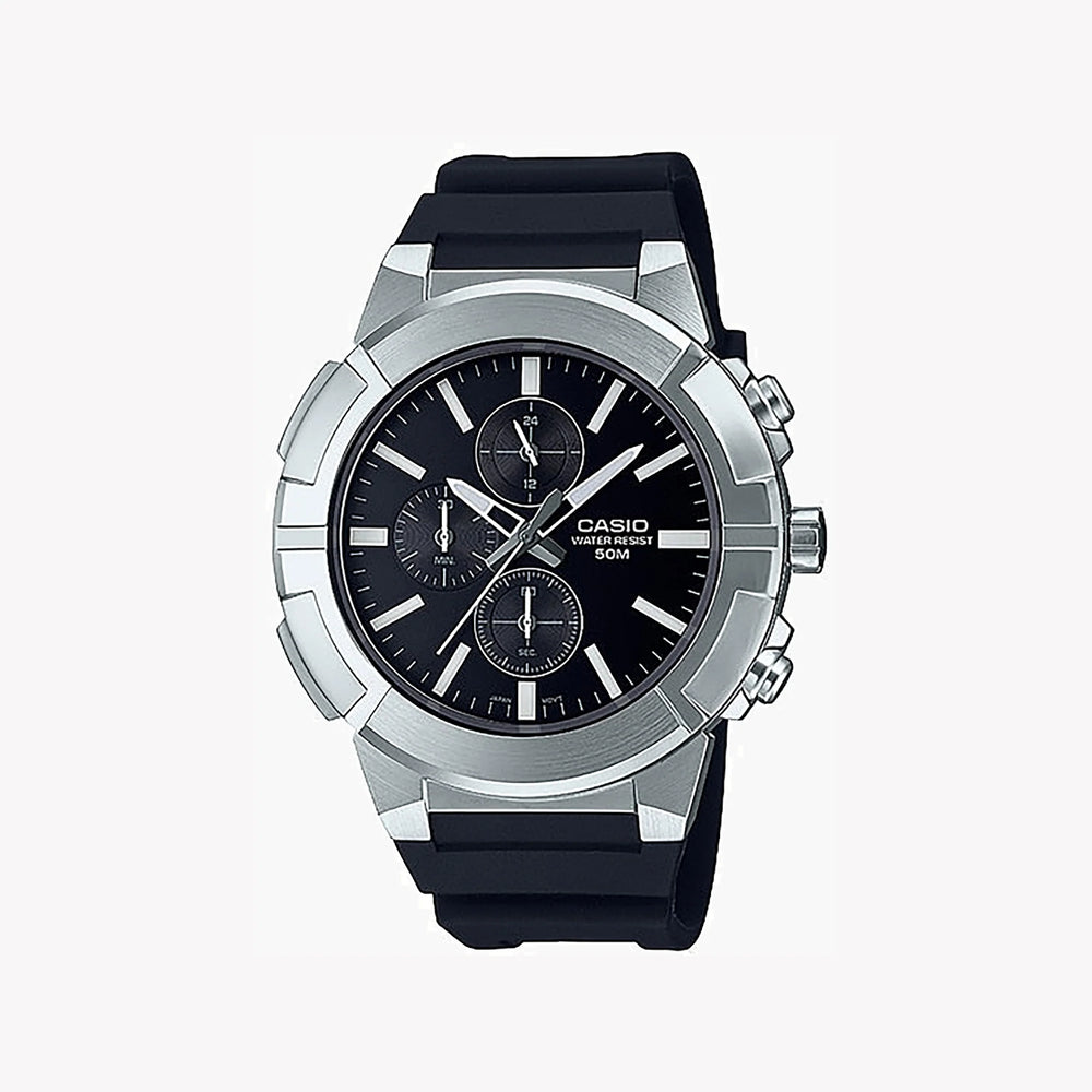Casio Mtp-E501-1avdf Rugged Elegance - Men's Stylish Chronograph Timepiece by i-watch