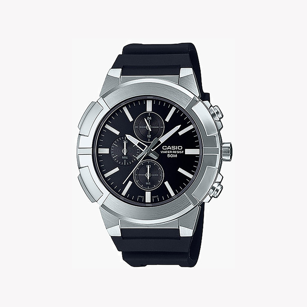 CASIO MTP-E501-1AVDF RUGGED ELEGANCE - MEN'S STYLISH CHRONOGRAPH TIMEPIECE