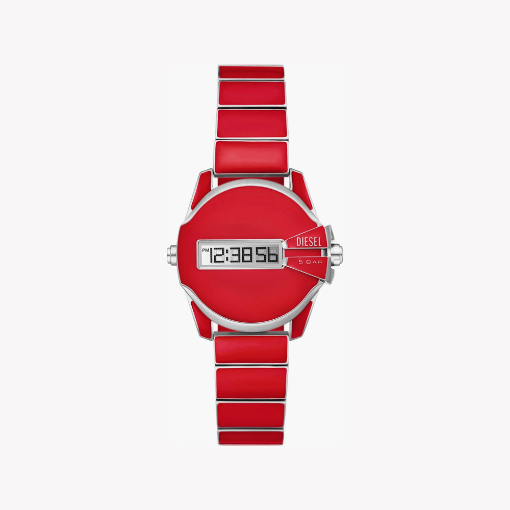 Diesel Men's Red Stainless Steel Watch, Red Dial | Dz2192 by i-watch