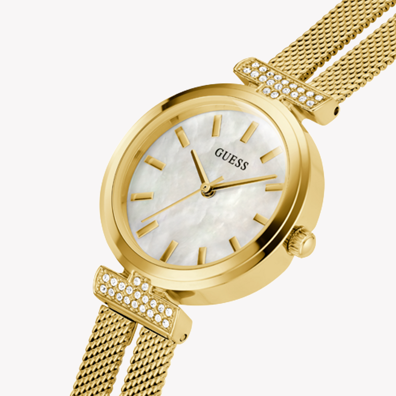 GUESS GW0471L2 - ELEGANTLY TIMELESS GOLD & WHITE WOMEN'S WATCH - A STUNNING STATEMENT PIECE-i-Watch-5