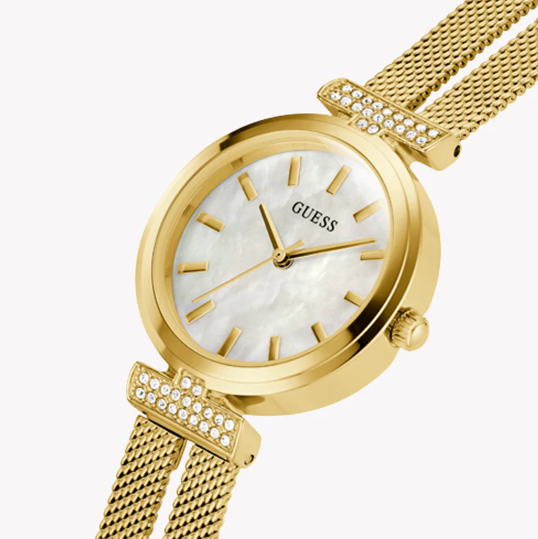 Guess Women's Gold Watch, White Dial | Gw0471l2 by i-watch