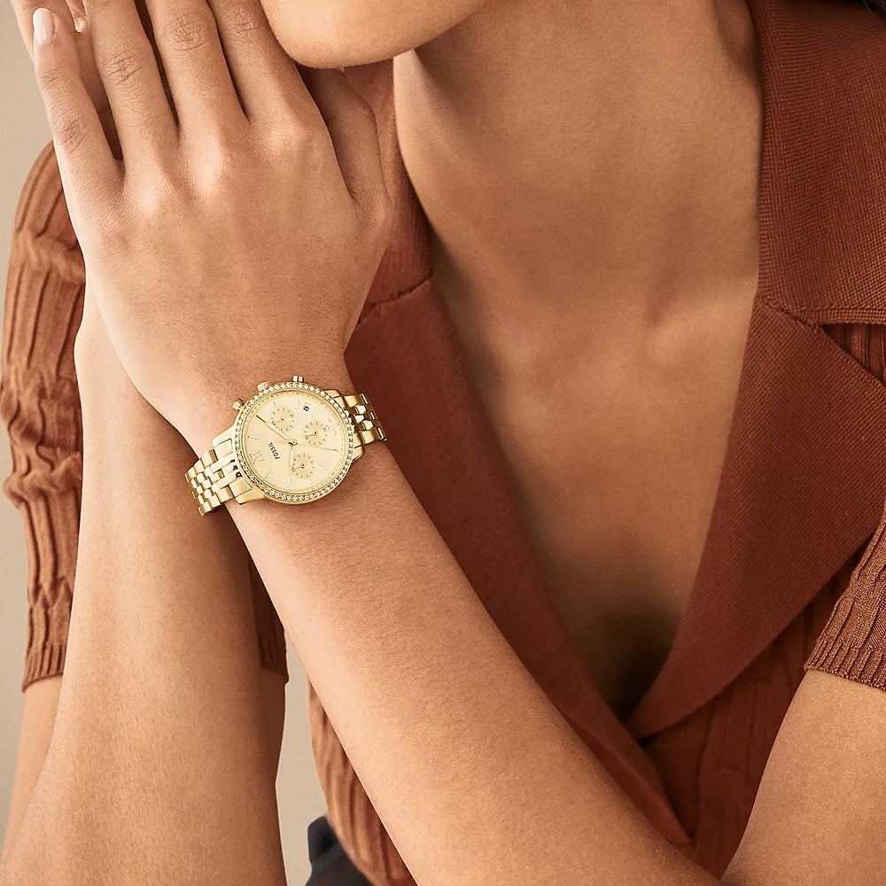 FOSSIL ES5219 ELEGANT GOLD TIMEPIECE - MODERN SOPHISTICATION FOR WOMEN-i-Watch-4