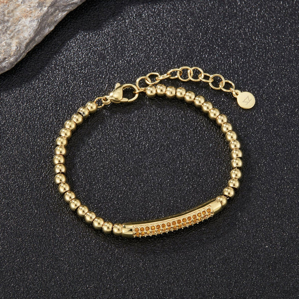 Zink Women's Gold Stainless Steel Bracelet | Zfbr003g