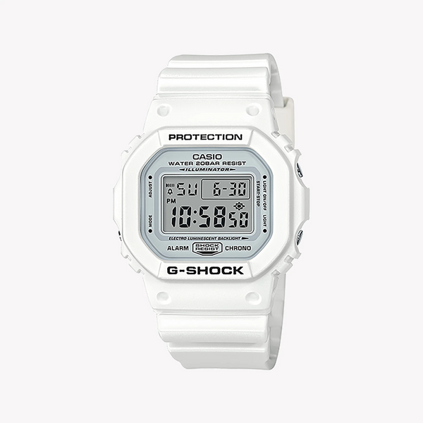 G-Shock Men's White Resin Watch, Digital Display | Dw-5600mw-7dr by i-watch