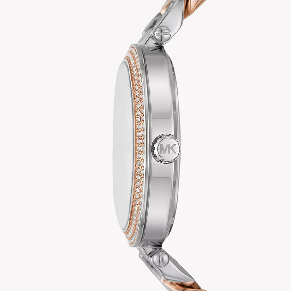 Michael Kors Women's Silver-Rose Gold Watch, White Dial | Mk4634 by i-watch