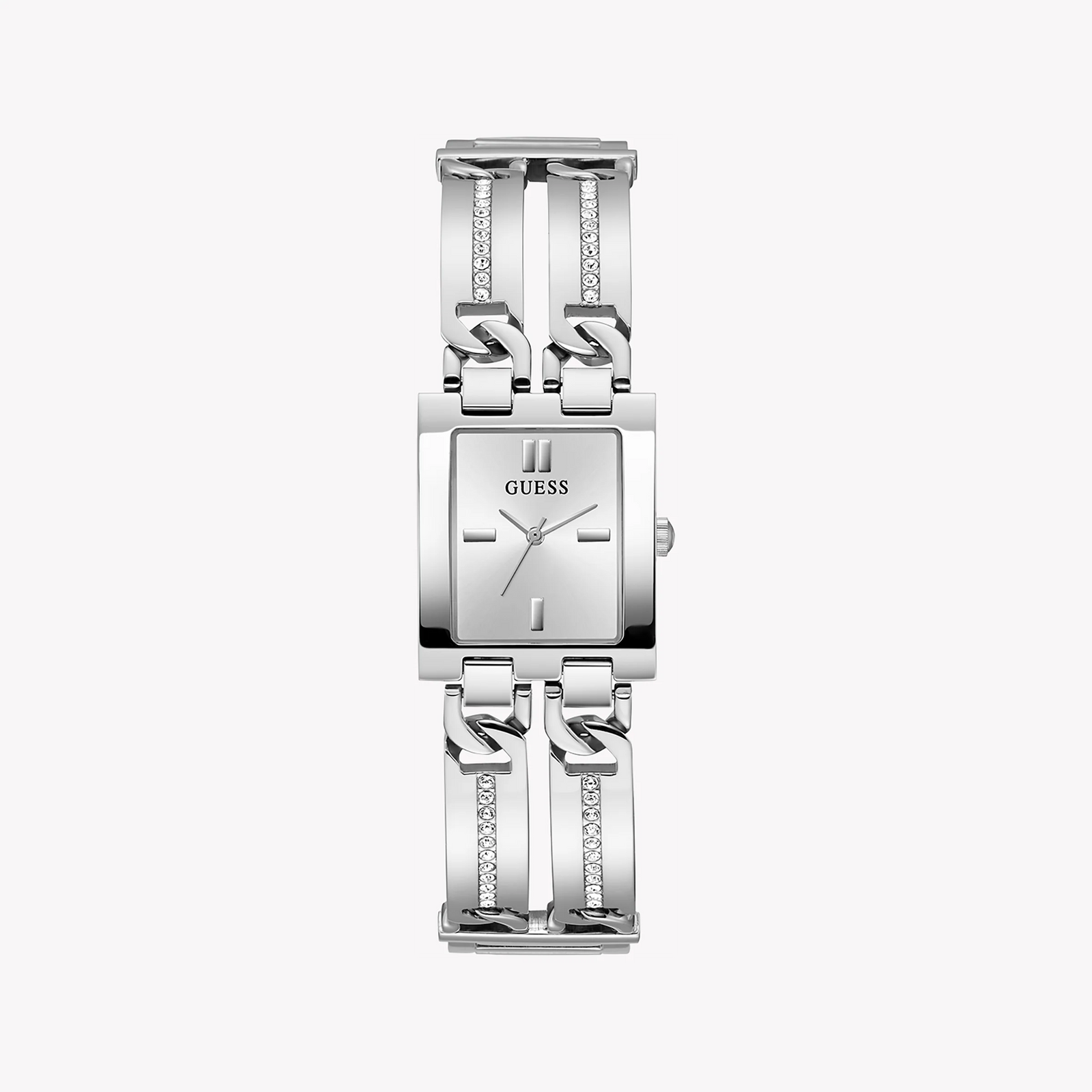 Guess Women's Silver Recycled Steel Watch, Silver Dial | Gw0668l1 by i-watch