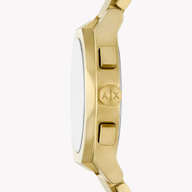 A|X Armani Exchange Men's Gold Stainless Steel, Black Dial | Ax4180 by i-watch