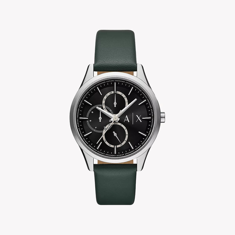 Armani Exchange Women's Green Leather Watch, Black Dial | Ax1883 by i-watch