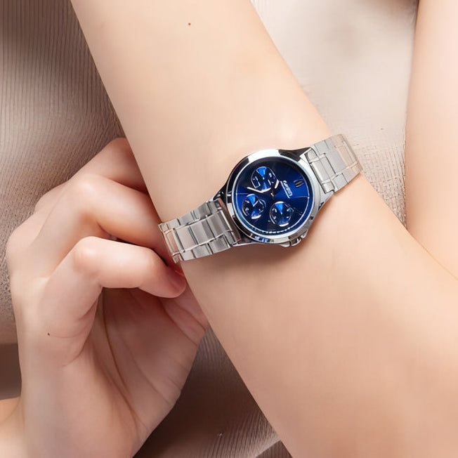 CASIO Women's Watch with Silver Stainless Steel Case and Silver Stainless Steel Band-i-Watch-3