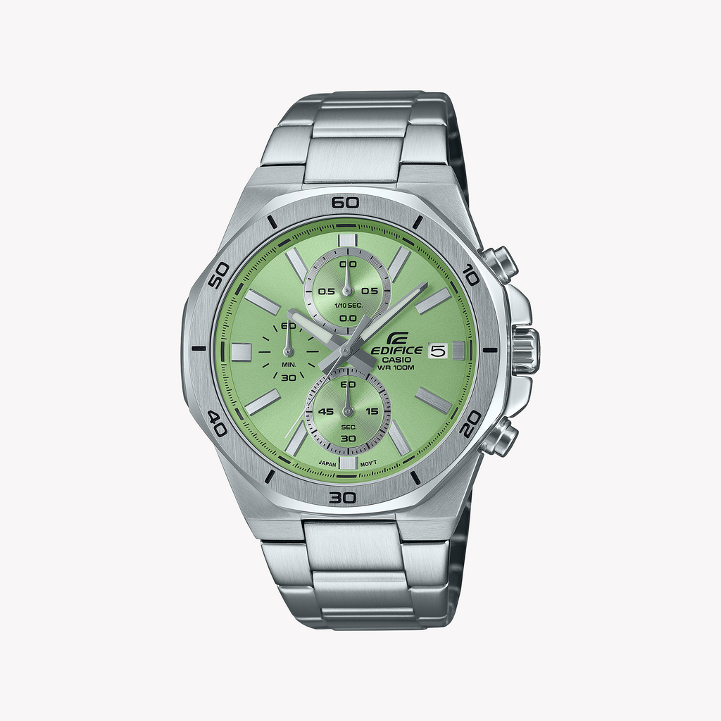 CASIO EDIFICE EFV-640D-3AVUEF - MODERN VERSATILITY MEN'S WATCH WITH STRIKING GREEN DIAL