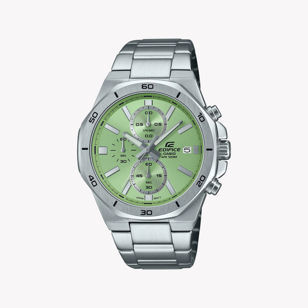 CASIO EDIFICE EFV-640D-3AVUEF - MODERN VERSATILITY MEN'S WATCH WITH STRIKING GREEN DIAL