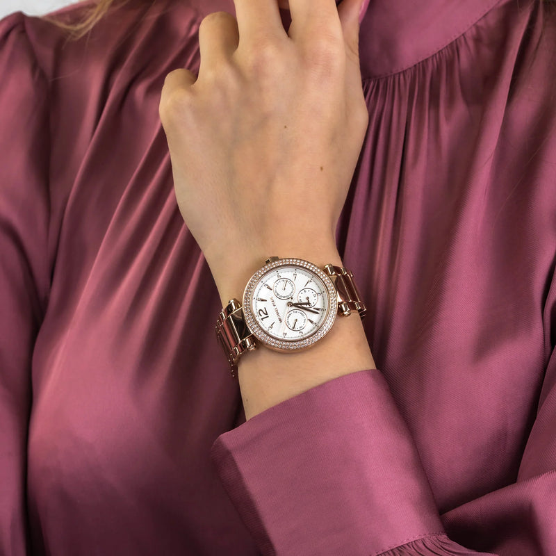 Michael Kors Women's Rose Gold Watch, White Dial | Mk5781 by i-watch