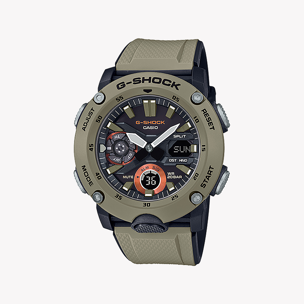 CASIO G-SHOCK GA-2000-5ADR OLIVE ADVENTURER - RUGGED STYLE FOR MEN'S EXPLORATION