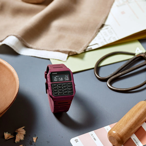 Casio Unisex Red Resin Watch, Digital | Ca-53wf-4bdf by i-watch
