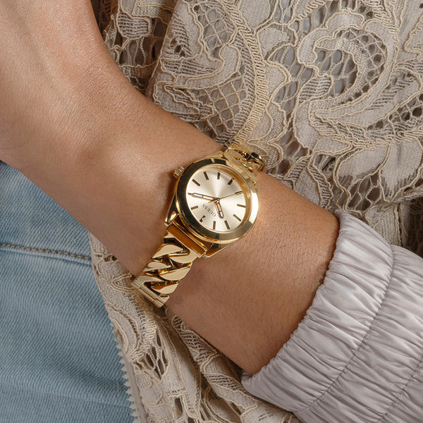 Guess Women's Gold Stainless Steel Watch, Champagne Dial | Gw0653l1 by i-watch