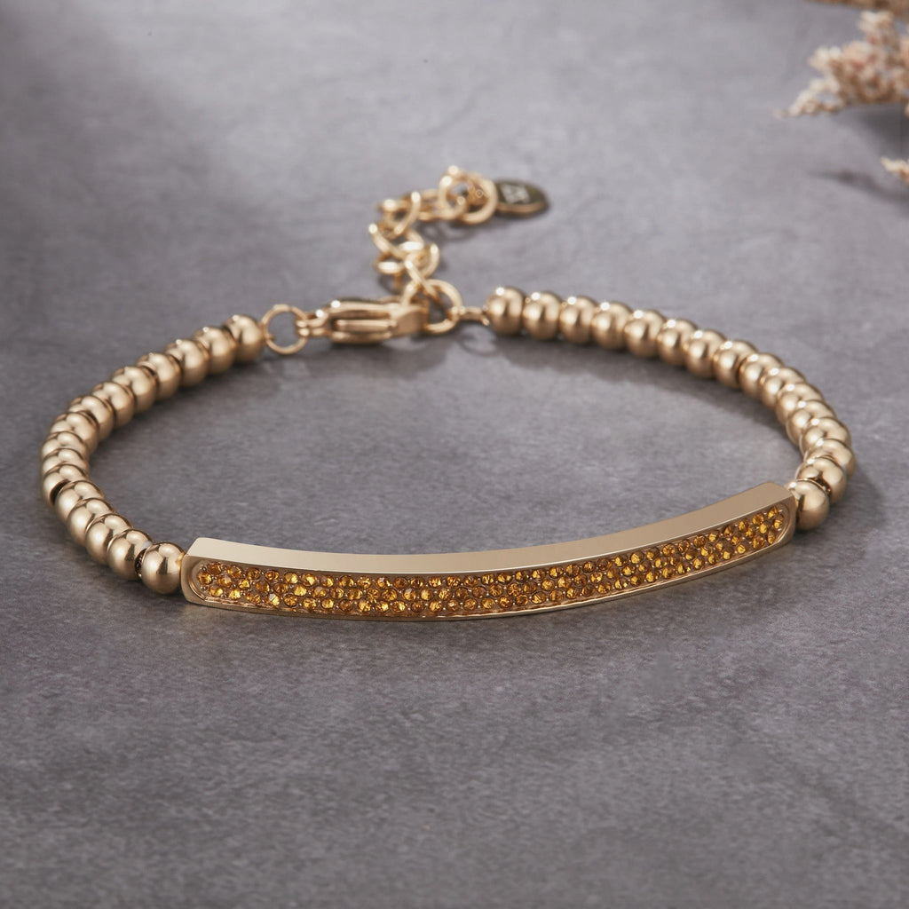 Zink Women's Gold Stainless Steel Bracelet | Zfbr011g