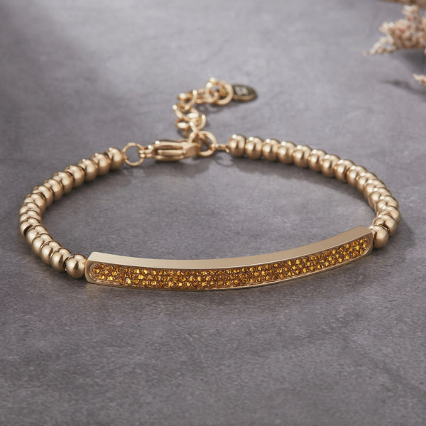 Zink Women's Gold Stainless Steel Bracelet | Zfbr011g