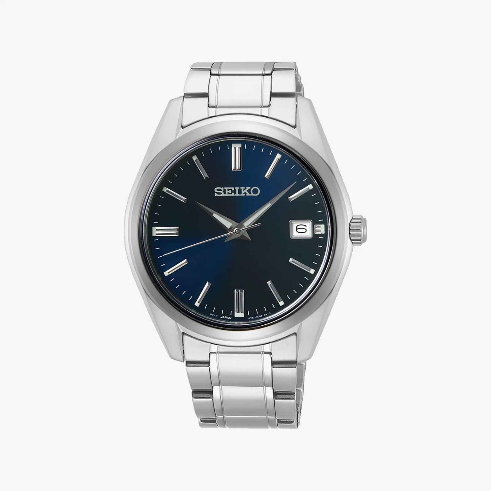 Seiko Men's Silver Watch, Blue Dial | Sur309p1 by i-watch