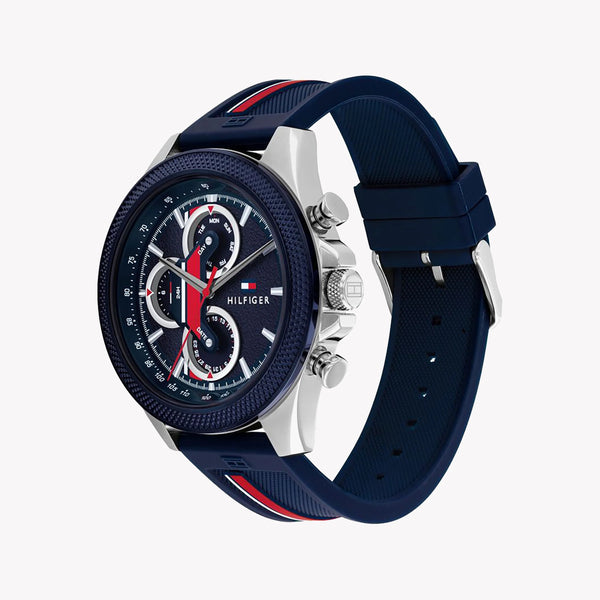 Tommy Hilfiger Men's Multicolor Watch, Blue Silicone | 1792083 by i-watch