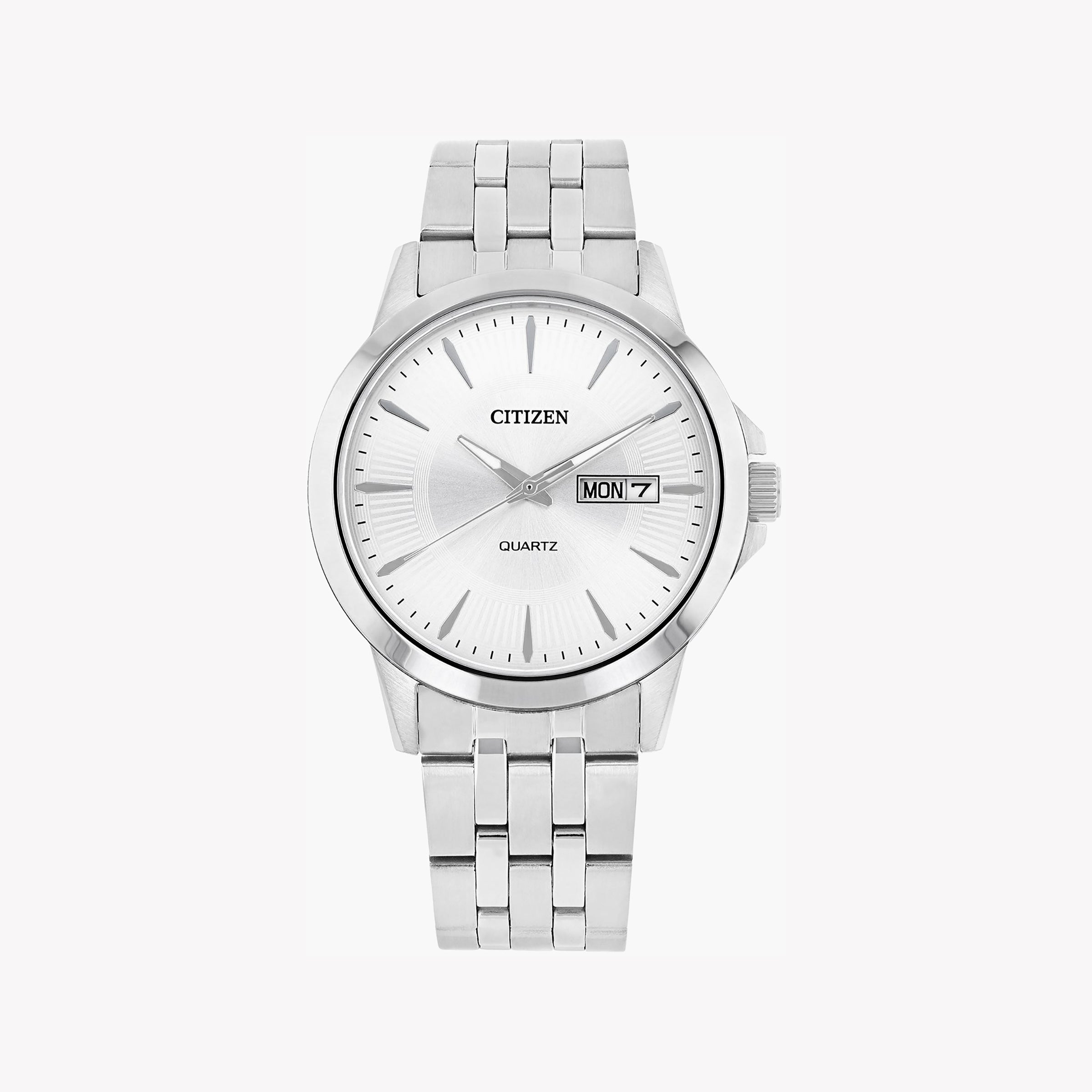 CITIZEN DZ5000-58A - BOLD & SOPHISTICATED MEN'S TIMEPIECE IN POLISHED SILVER