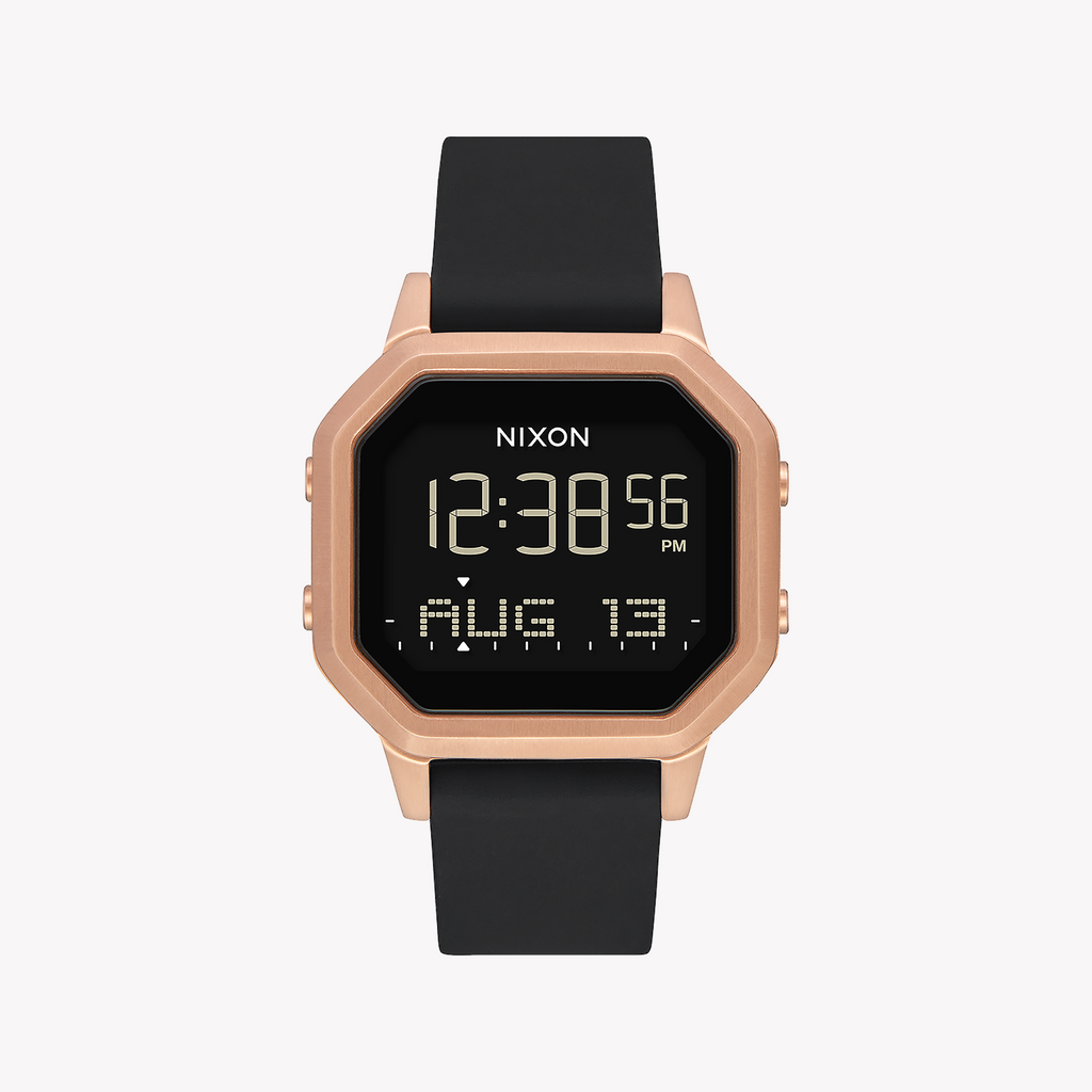 Nixon A1211-1098 BOLD BEAUTY - DYNAMIC DIGITAL DIVA Watch with Black Case & Radiant Gold Band