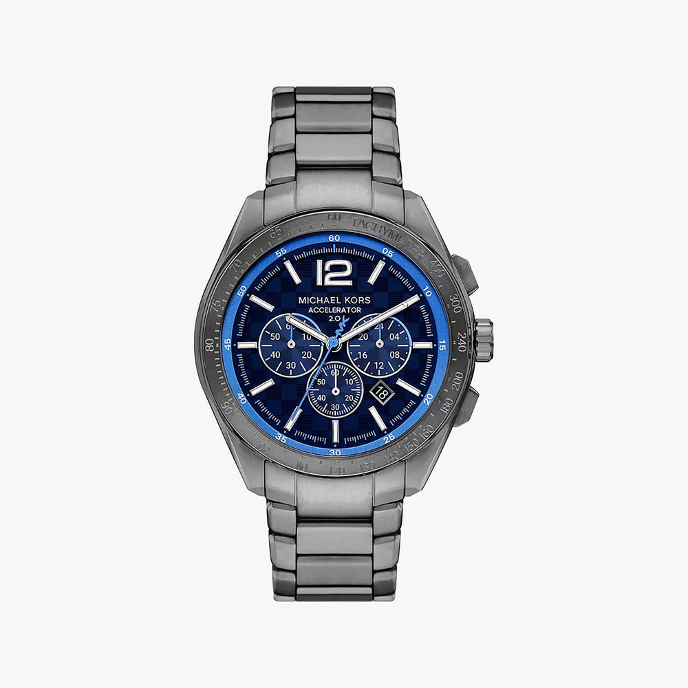 Michael Kors Men's Silver Watch, Blue Dial | Mk9178 by i-watch