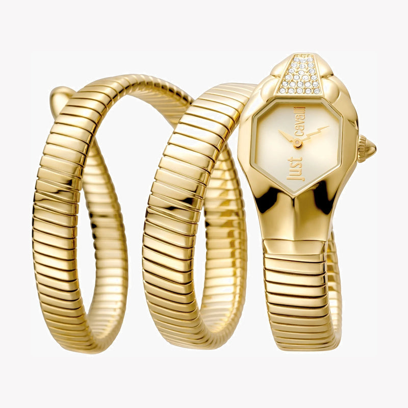 Just Cavalli Women's Gold Stainless Steel Watch, Champagne Dial | Jc1l022m0025 by i-watch