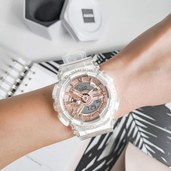 G-Shock Women's White Resin Watch, Digital | Gma-S110sr-7adr by i-watch