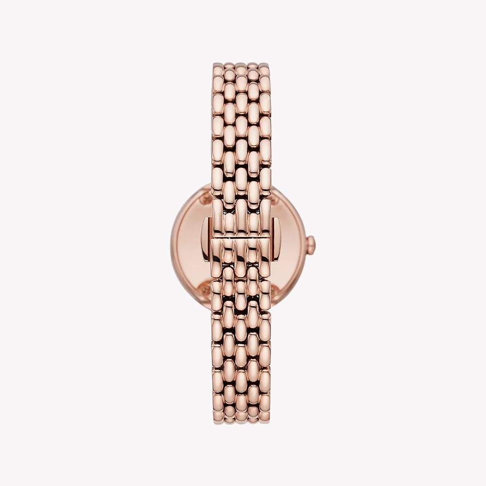 Emporio Armani Women's Rose Gold Watch, Silver Dial | Ar11508 by i-watch
