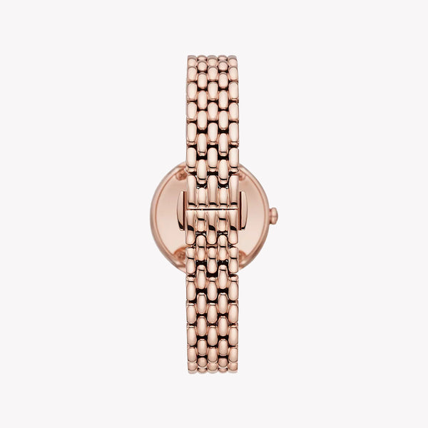 Emporio Armani Women's Rose Gold Watch, Silver Dial | Ar11508 by i-watch