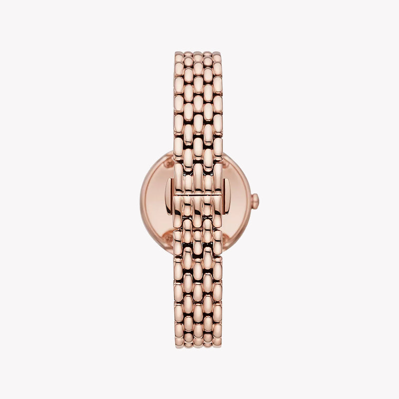 Emporio Armani Women's Rose Gold Watch, Silver Dial | Ar11508 by i-watch