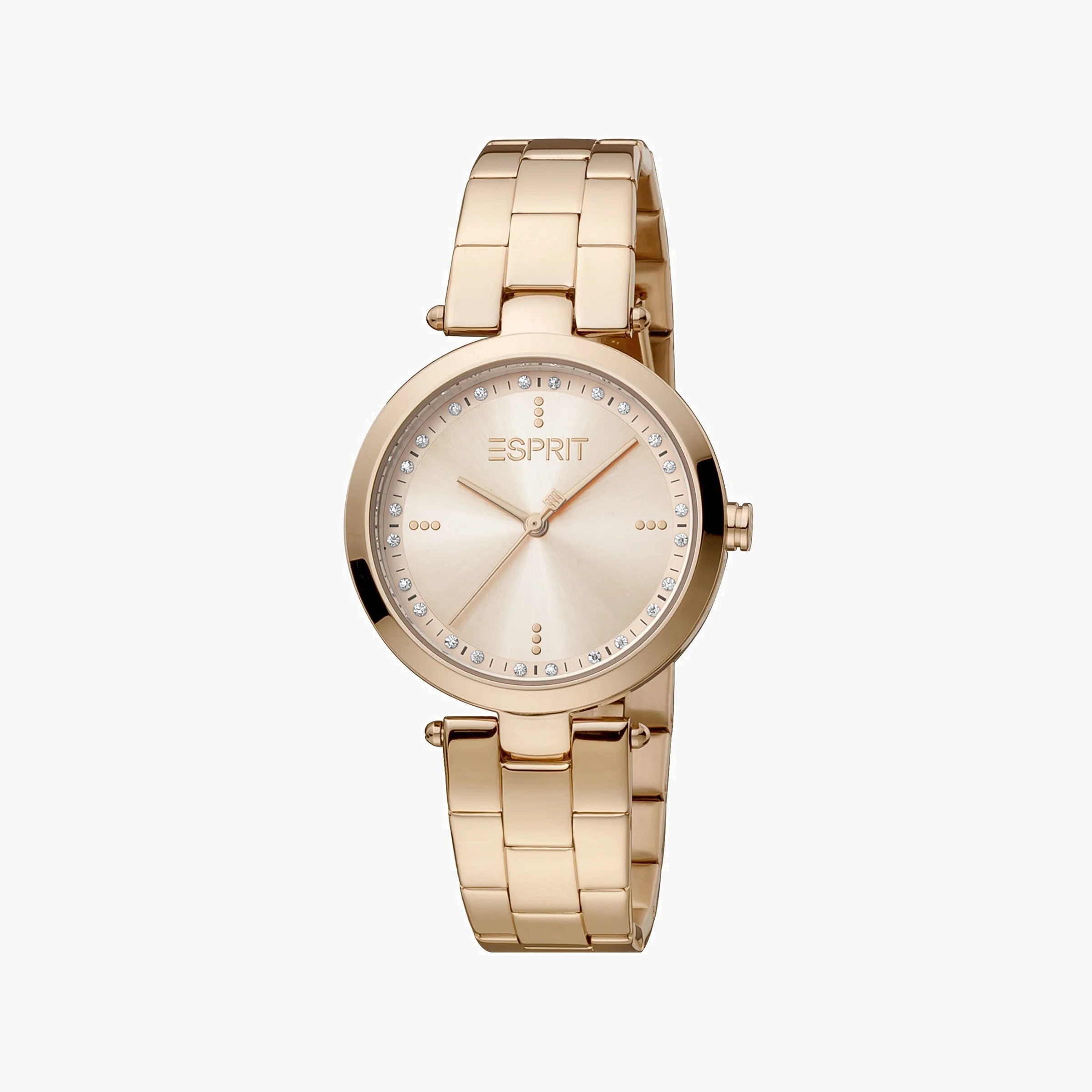 ESPRIT Women's Watch with Rose Gold Stainless Steel Case and Rose Gold Stainless Steel Band