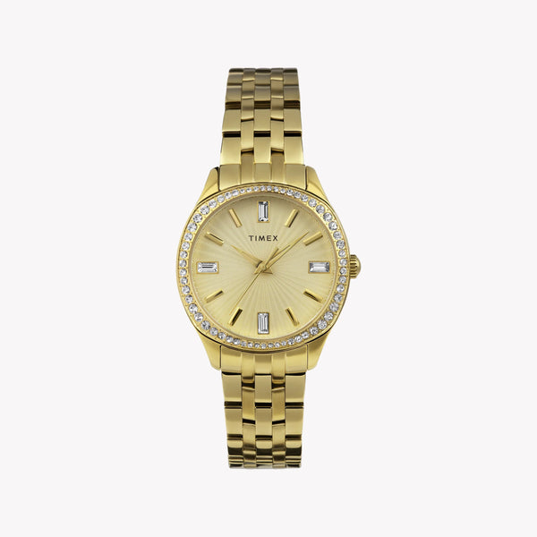 Timex Women's Gold-Tone Watch, Gold Dial | Tw2w17600 by i-watch