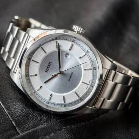 Fossil Men's Silver Stainless Steel Watch, White Dial | Fs5424 by i-watch