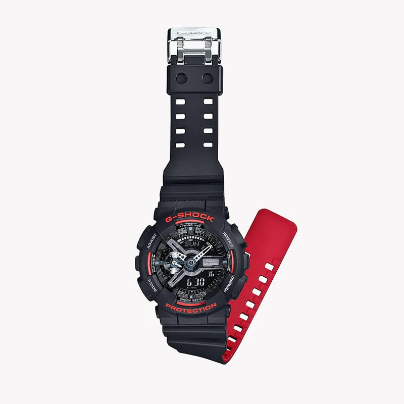 G-Shock Men's Black Resin Watch, Bold Design | Ga-110hr-1adr by i-watch