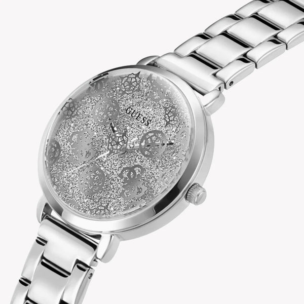 Guess Women's Silver Stainless Steel Watch, Silver Dial | Gw0670l1 by i-watch