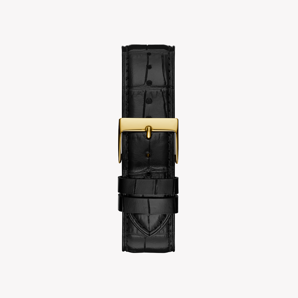 GUESS GW0566G1 BOLD ELEGANCE - MENS GOLD & BLACK LEATHER TIMEPIECE-i-Watch-3