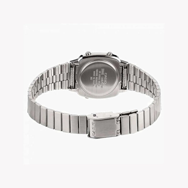 Casio Unisex Silver Resin Watch, Stainless Steel Band | La670wa-1df by i-watch