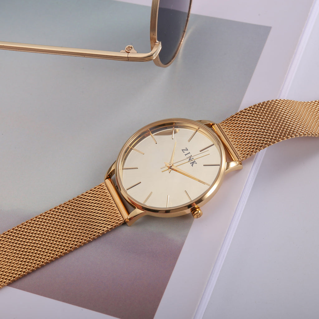 ZINK Women's Watch with Gold Stainless Steel Case and Gold Stainless Steel Band-i-Watch-6