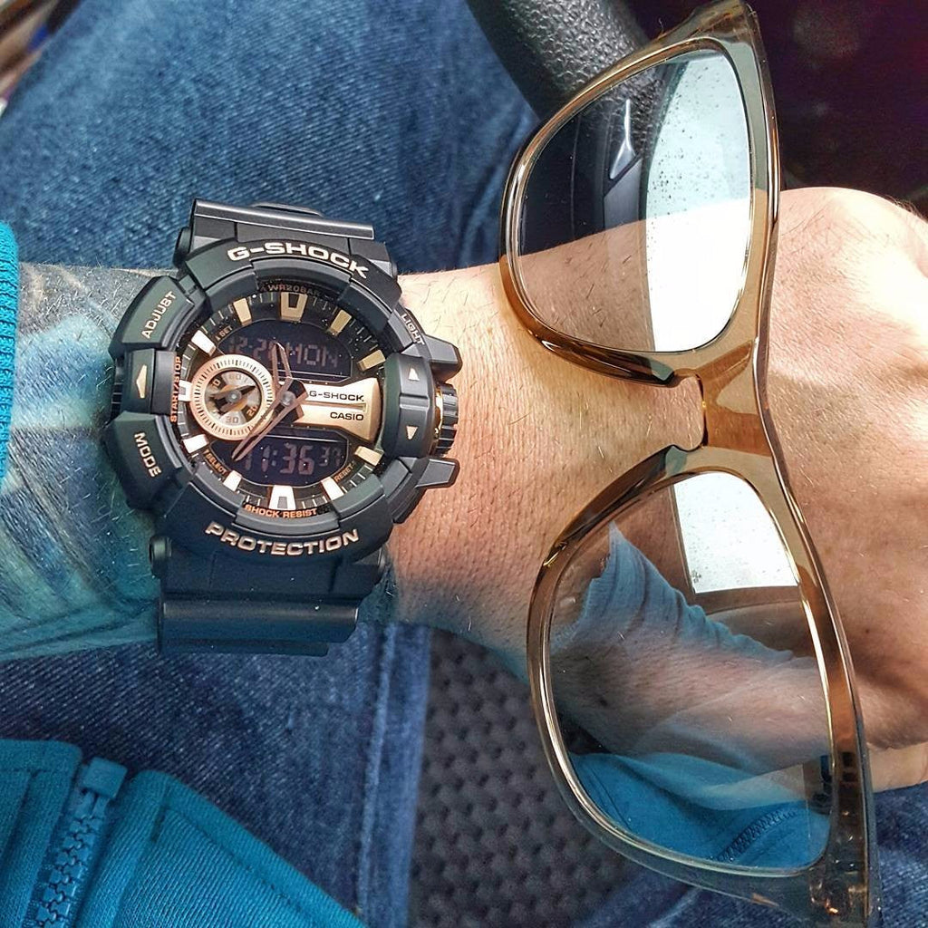 CASIO G-SHOCK GA-400GB-1A4 - BOLD ADVENTURE SERIES Men’s Watch with black resin band and vibrant digital dial-i-Watch-5