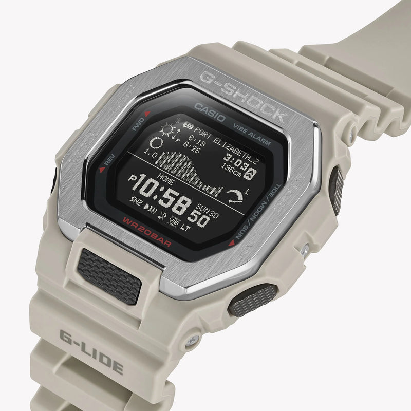 G-Shock Men's White Resin Watch, Stainless Steel | Gbx-100-8dr by i-watch