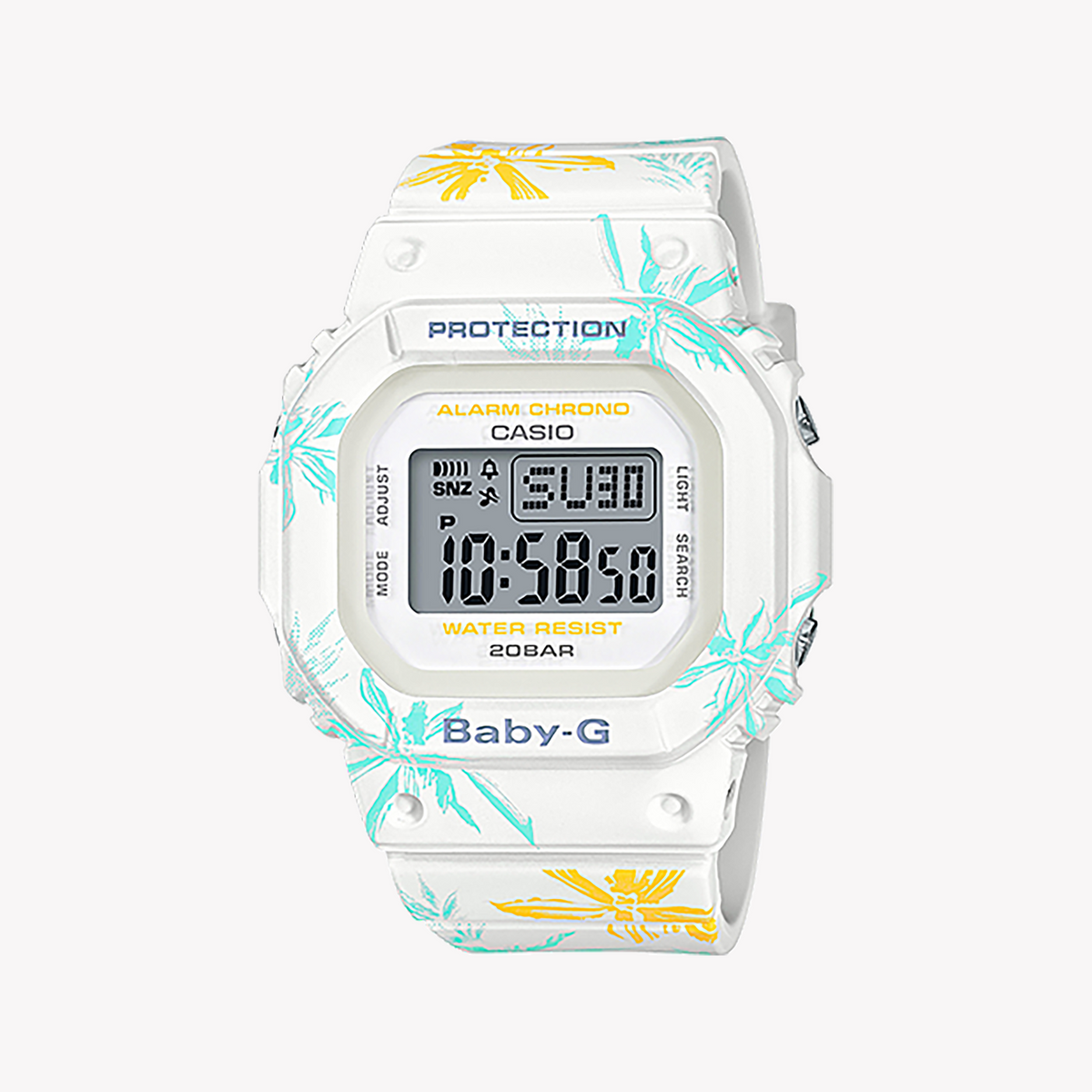 CASIO BABY-G BGD-560CF-7DR - STYLISH ADVENTURER SERIES Women's Sporty Watch in White Resin