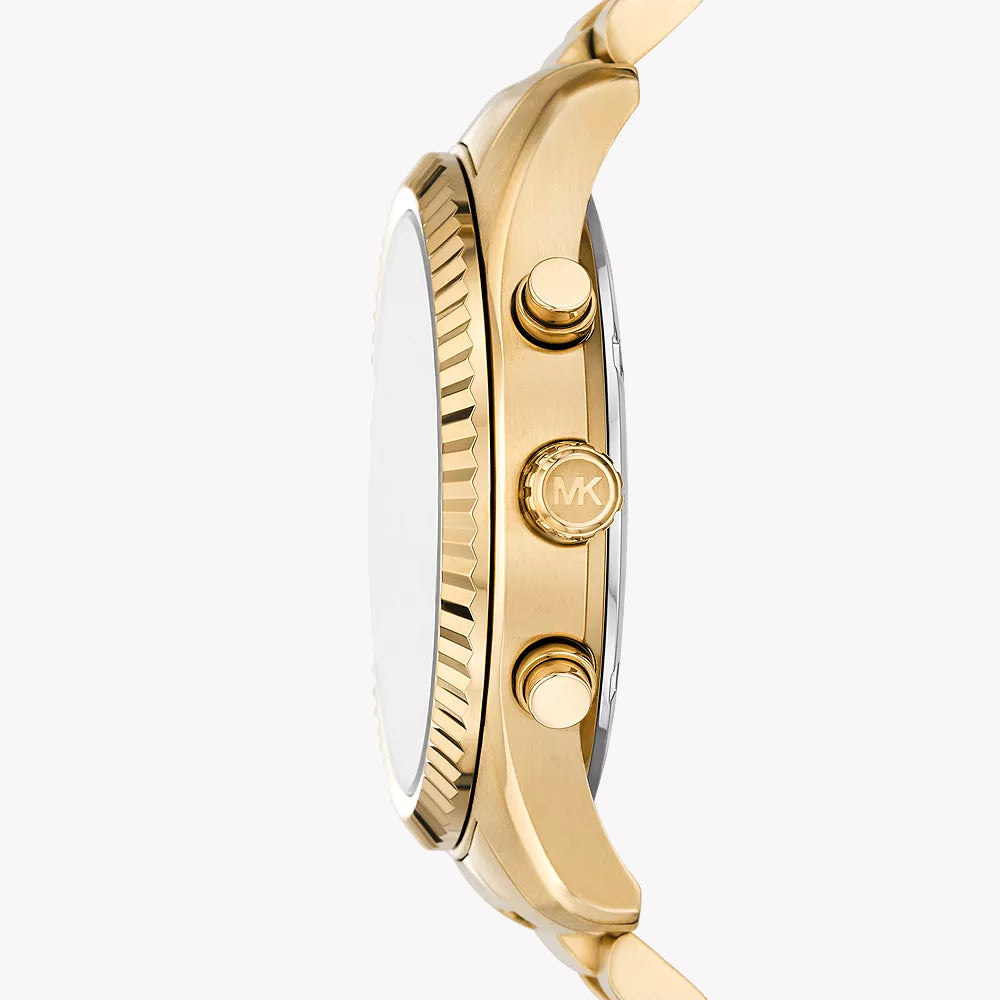 MICHAEL KORS MK9153 BOLD ELEGANCE - MEN'S GOLD STAINLESS STEEL WATCH WITH BLUE DIAL-i-Watch-2