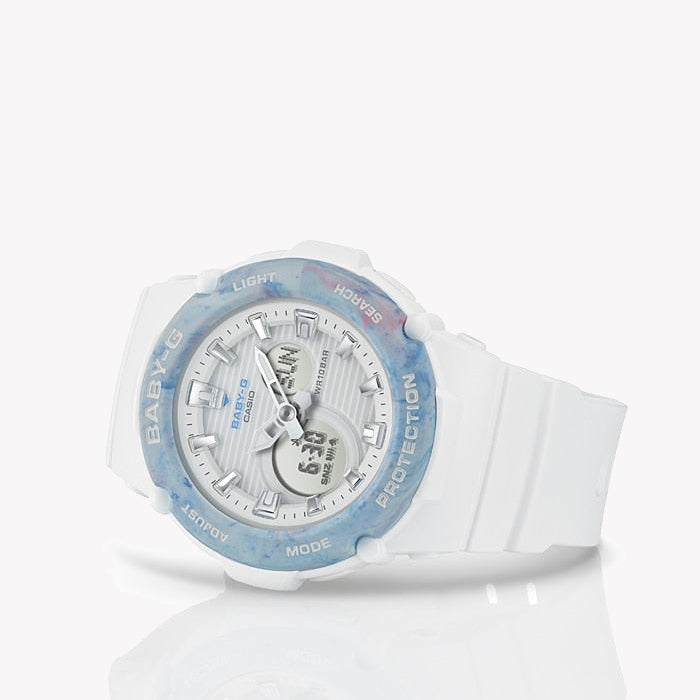 BGA-270M-7ADR BABY-G ADVENTURE TIMEPIECE - VIBRANT WHITE RESIN for Active Women-i-Watch-4