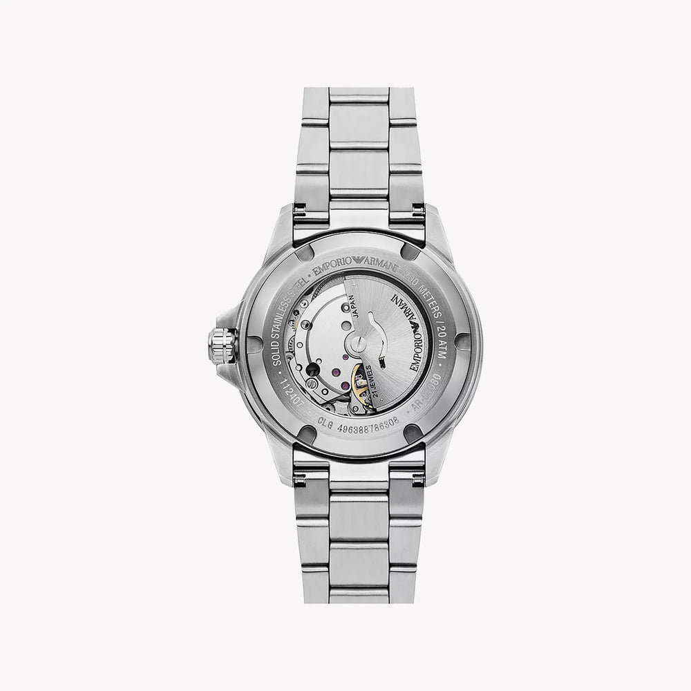 Emporio Armani Men's Silver Watch, Green Dial | Ar60080 by i-watch