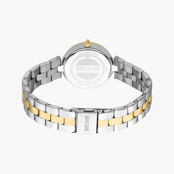 Just Cavalli Women's Two Tone Stainless Steel Watch, Silver Dial | Jc1l241m0085 by i-watch